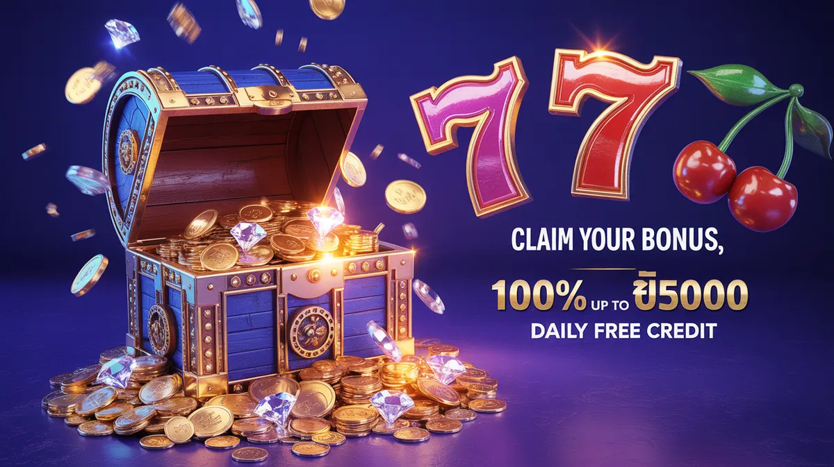 โบนัสและโปรโมชั่น PXJ33 เครดิตฟรี 188 โบนัสมากมาย